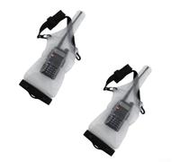 RemixAst for Walkie Talkie Interphone Protective Cover PVC Bag Case Outdoor Radio (2PCS White)