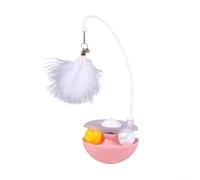 RemixAst Fun Filled Tumbler Cat Teaser with Catnip and Feather, Ideal for Playtime (Pink)