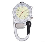RemixAst Mountaineering Watch, Multifunctional Illuminated Clip On Watch with Compasses and Mountaineering Buckle, for Climbing, Mountaineering, and Travel(White)