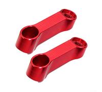 RemixAst Rearview Mirror Adapter Kit Motorcycle Riser Extender Sturdy Aluminium Construction Broadens Viewing Range Easy Install M8 for m10(red)