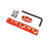 RemixAst Rearview Mirror Extender for Motorbikes - Sturdy Alloy Side Wing Mirror Adapter Black(Orange)