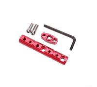 RemixAst Rearview Mirror Extender for Motorbikes - Sturdy Alloy Side Wing Mirror Adapter Black(Red)