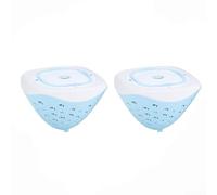 RemixAst Solar Floating Pool Lights, LED Pool Lights RGB Color Changing, 2pcs, Blue and White, Outdoor, Waterproof, Decorative, 12.3*12.3*8.5CM