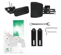 RemixAst Vehicle Pedal Extension Kit Adjustable Length Angle for Brake Gas - Metal Plastic Construction Easy Install 23cm