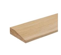 Remland Solid Oak Single Bevelled Bar Premium Quality (1.10M Long) (Pack Of 3)