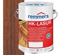 Remmers HK Stain Chestnut, 5 litres, Decorative, Solvent-Based Premium Wood Preservative Stain for Exterior use, 3-fold Wood Protection with Impregnation + Primer + Stain