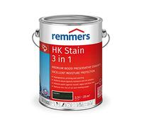 Remmers HK Stain Ebony, 2,5 litres, Decorative, Solvent-Based Premium Wood Preservative Stain for Exterior use, 3-fold Wood Protection with Impregnation + Primer + Stain
