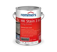 Remmers HK Stain Grey Protect Anthracite Grey, 2,5 litres, Premium Wood Preservative Stain for Exterior use, greying Over Natural Grey Tones, 3 Wood Protection Products in one, Moisture Resistant
