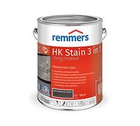 Remmers HK Stain Grey Protect Anthracite Grey, 5 litres, Premium Wood Preservative Stain for Exterior use, greying Over Natural Grey Tones, 3 Wood Protection Products in one, Moisture Resistant