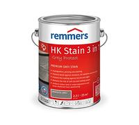 Remmers HK Stain Grey Protect Graphite Grey, 2,5 litres, Premium Wood Preservative Stain for Exterior use, greying Over Natural Grey Tones, 3 Wood Protection Products in one, Moisture Resistant