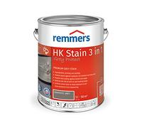 Remmers HK Stain Grey Protect Graphite Grey, 5 litres, Premium Wood Preservative Stain for Exterior use, greying Over Natural Grey Tones, 3 Wood Protection Products in one, Moisture Resistant