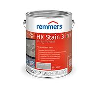 Remmers HK Stain Grey Protect platinum grey, 5 litres, premium wood preservative stain for exterior use, greying over natural grey tones, 3 wood protection products in one, moisture resistant