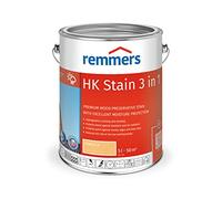 Remmers HK Stain Hemlock, 5 litres, Decorative, Solvent-Based Premium Wood Preservative Stain for Exterior use, 3-fold Wood Protection with Impregnation + Primer + Stain