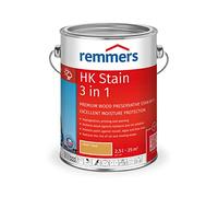 Remmers HK Stain Light Oak, 2,5 litres, Decorative, Solvent-Based Premium Wood Preservative Stain for Exterior use, 3-fold Wood Protection with Impregnation + Primer + Stain
