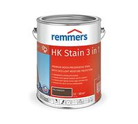 Remmers HK Stain palisander, 5 litres, Decorative, Solvent-Based Premium Wood Preservative Stain for Exterior use, 3-fold Wood Protection with Impregnation + Primer + Stain