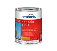 Remmers HK Stain Rustic Oak, 0,75 Litre, Decorative, Solvent-Based Premium Wood Preservative Stain for Exterior use, 3-fold Wood Protection with Impregnation + Primer + Stain