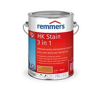 Remmers HK Stain Teak, 2,5 litres, Decorative, Solvent-Based Premium Wood Preservative Stain for Exterior use, 3-fold Wood Protection with Impregnation + Primer + Stain