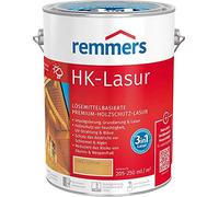 Remmers HK Stain Teak, 5 litres, Decorative, Solvent-Based Premium Wood Preservative Stain for Exterior use, 3-fold Wood Protection with Impregnation + Primer + Stain