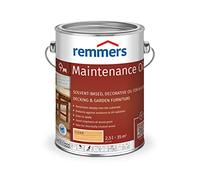 Remmers Maintenance Oil Clear, 2,5 litres, Solvent-Based, Decorative Wood Oil for Indoor and Outdoor Woods, Water-Repellent, Weather-Resistant, Brilliant Colour Shades