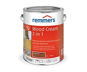 Remmers Wood Cream nutwood, 5 litres, Professional Wood Protection in Cream Form, Decorative Premium Wood Stain for Exterior use, 3-fold Wood Protection with Impregnation + Primer + Stain