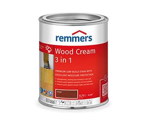 Remmers Wood Cream Teak, 0,75 Litre, Professional Wood Protection in Cream Form, Decorative Premium Wood Stain for Exterior use, 3-fold Wood Protection with Impregnation + Primer + Stain