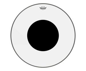 Remo 26in Bass Drum Head Controlled Sound Clear with Black Dot