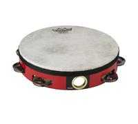 Remo 8 Single Row Pre-Tuned High Pitched Tambourine Red