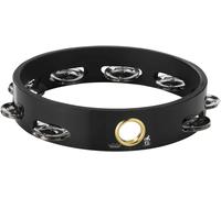 Remo World Percussion Tambourine without Head 8" Single Row - Acousticon Frame, Quadura Black Finish, 8 Pairs of Jingles - TA-6108-70