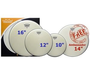 Remo Ambassador ProPacks - Coated