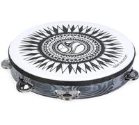 Remo Artbeat 10" pre-tuned tambourine with Skyndeep drumhead, antique black, new sun