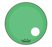 Remo Drumhead Colortone Powerstroke 3 Clear Green - Pre-cut 5" Port - 24″ - P3-1324-CT-GNOH