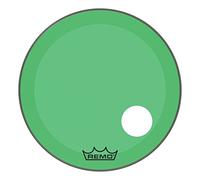 Remo Powerstroke P3 Colortone Green Bass Drumhead, 26", 5" Offset Hole