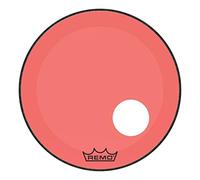 Remo Drumhead Colortone Powerstroke 3 Clear Red - Pre-cut 5" Port - 20″ - P3-1320-CT-RDOH