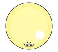 Remo Drumhead Colortone Powerstroke 3 Clear Yellow - Pre-cut 5" Port - 26″ - P3-1326-CT-YEOH