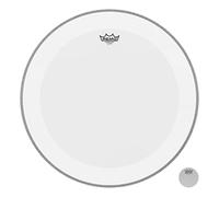 Remo drumhead Powerstroke 4 White Coated Bass Drum - With impact patch - 26″ - P4-1126-C2