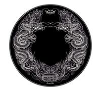 Remo Drumhead Tattoo Skyn Powerstroke 3 Bassdrum 22" Tattoo Dragon Skyn black PA-1322-TT-T08