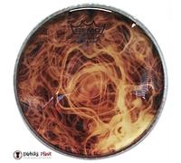 Remo DX-Series Skyndeep Clear Tone Doumbek Darbuka Drumhead - Yellow Mist Graphic, 8.75"