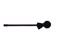 REMO Mallet, 3/8" x 10", Black Plastic Handle, 40mm Rubber Head, Soft Black Cover