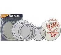 Remo Pinstripe Clear Fusion Drum Head Value Pack PP-0110-PS