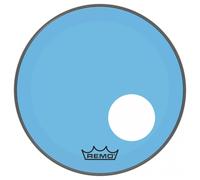 Remo Powerstroke 3 Colortone Blue Bass Schlagzeugfell Drum Head, 24" Ported P3-1324-CT-BUOH