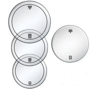 Remo Pinstripe Tom Pack - 10 12 14" Heads + Free 14 Ambassador