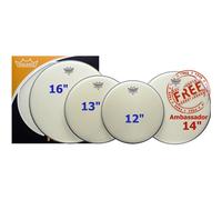 Remo PP-0112-BA Ambassador Coated Drum Head Rock Value ProPack