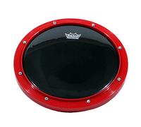 Remo RT-0010-58 10" Red Tunable Practice Pad with Ambassador Ebony Drumhead