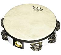 Remo Tambourine, Pretuned, 8" Diameter, 8 Pairs Jingles x 2 Rows, QUADURA® White