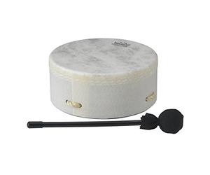 Remo World Percussion - Buffalo Drum - 8" x 3.5" - Acousticon Frame, Fiberskyn 3 Head, Rope Handle Cross, Pre-tuned, Incl. Mallet - E1-0308-00