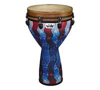 Remo World Percussion Djembe Mondo - Acousticon shell - SKYNDEEP Natural Graphic head - Jubilee Red finish - DJ-0014-32