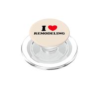 Remodel Heart Funny Cute Home Improve Interior Project Fan PopSockets PopGrip for MagSafe