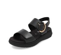 Remonte Black Hook & Loop Sandals for Ladies | Remonte D2K50-00 Colour: Black, Size: EU 40 / UK 6.5