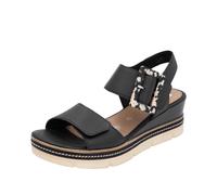 Remonte Black Hook & Loop Sandals for Ladies | Remonte D2L53-00 Size: EU 39 / UK 6, Colour: Black