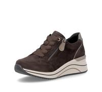 Remonte Black Wedge Zip Trainers